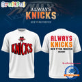 New York Knicks Hart of NY 2026 Playoffs White Hoodie T-Shirt