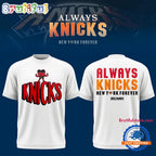 New York Knicks Hart of NY 2026 Playoffs White Hoodie T-Shirt