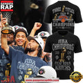 New York Knicks Locker Room Celebrating 2026 NBA Finals Champions Black T Shirt