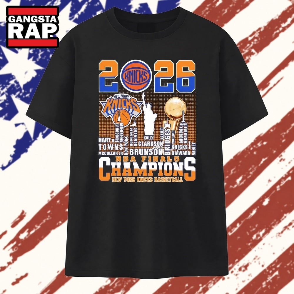 New York Knicks name of legends 2026 NBA Finals Champions T Shirt
