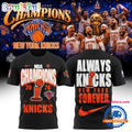 New York Knicks NBA Finals Champions 2026 Always Knicks Black T Shirt