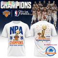 New York Knicks NBA Finals Champions 2026 Winner Signature White T Shirt