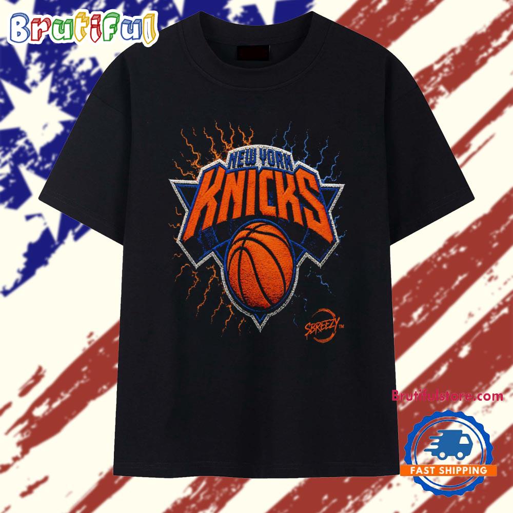 New York Knicks sbreezy basketball lightning T Shirt