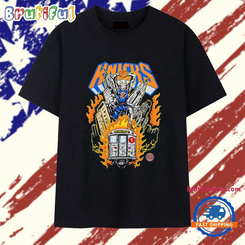 New York Knicks Subway Player Skeleton T Shirt