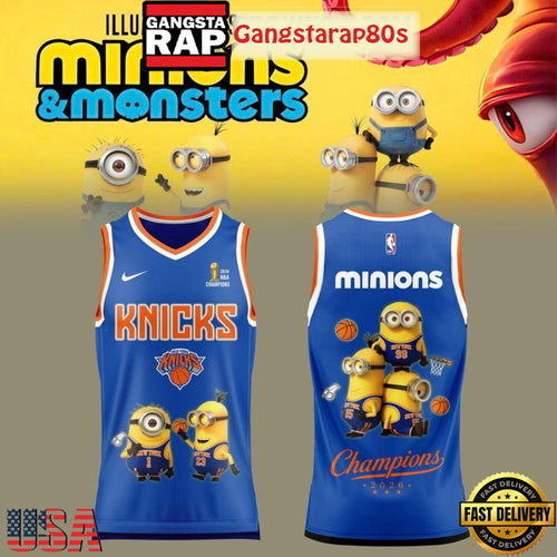 New York Knicks x Minions Monsters 2026 Special Edition Basketball Jersey