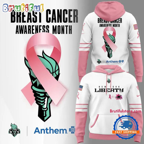 New York Liberty for Breast Cancer Awareness 2026 Hoodie T-Shirt