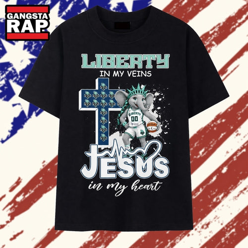New York Liberty In My Veins Jesus In My Heart Signature 2026 T Shirt