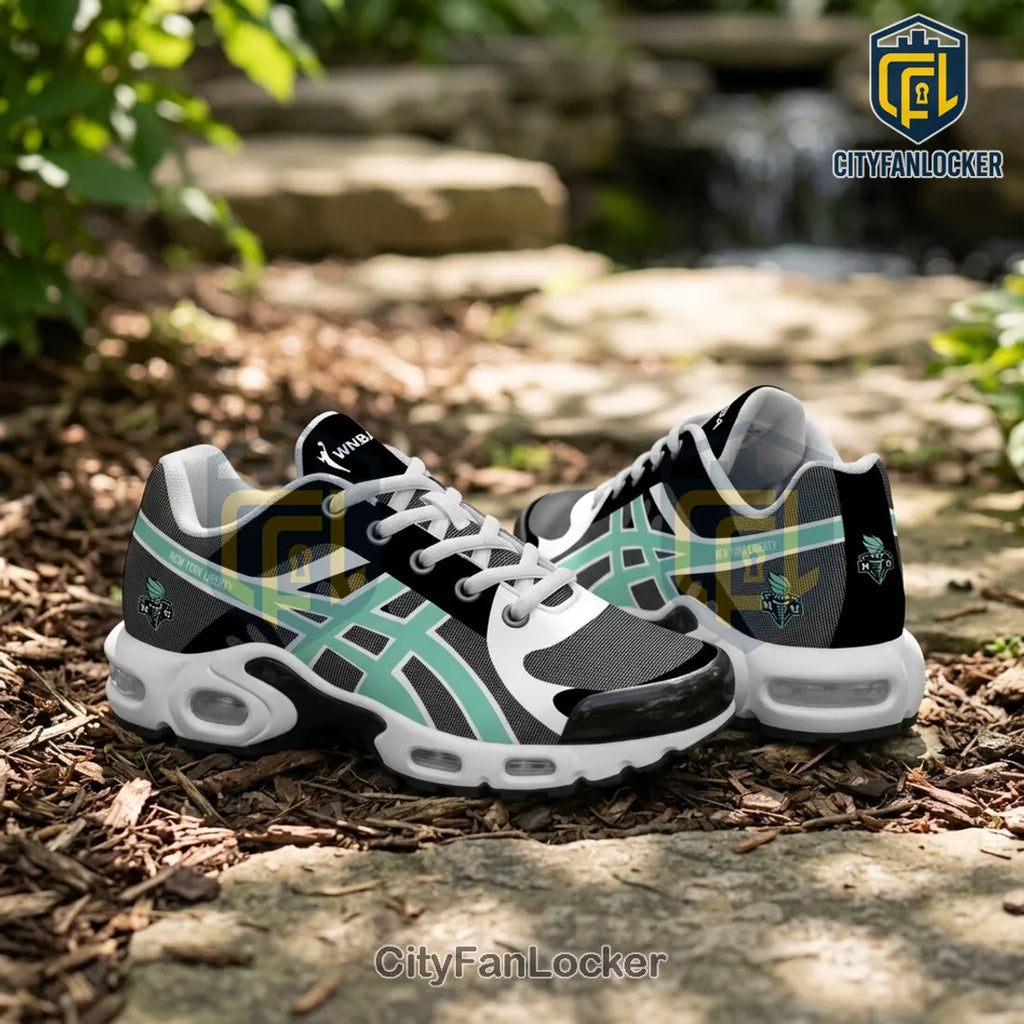 New York Liberty WNBA Black Teal Air Max Plus Sneakers