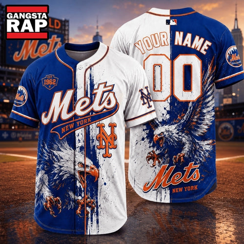 New York Mets 2026 MLB Eagle America Personalized Baseball Jersey