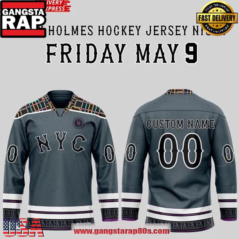 New York Mets Clay Holmes Night 2025 Special Edition Hockey Jersey