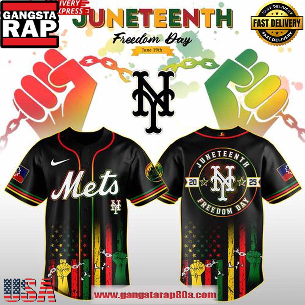New York Mets Juneteenth Day 2025 Special Baseball Jersey Shirt
