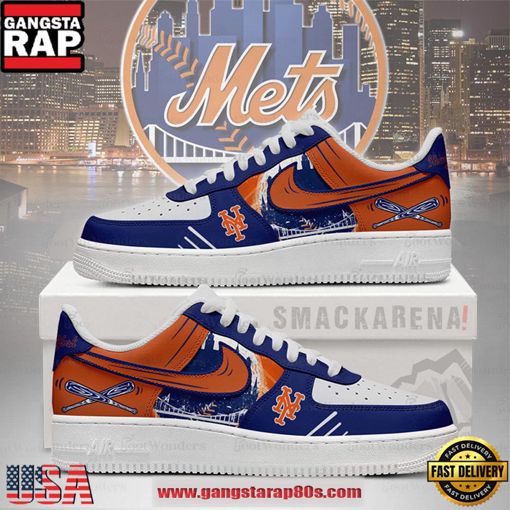 New York Mets MLB Trending Sneakers Air Force 1 Low Top Shoes