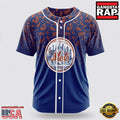 MLB New York Mets Paisley Pattern Baseball Jersey