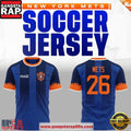 New York Mets Soccer Jersey 2026 Replica All Over Print T Shirt