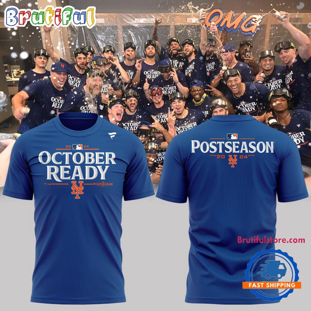 New York Mets Special 2024 MLB Postseason Locker Room T Shirt