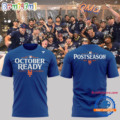 New York Mets Special 2024 MLB Postseason Locker Room T Shirt