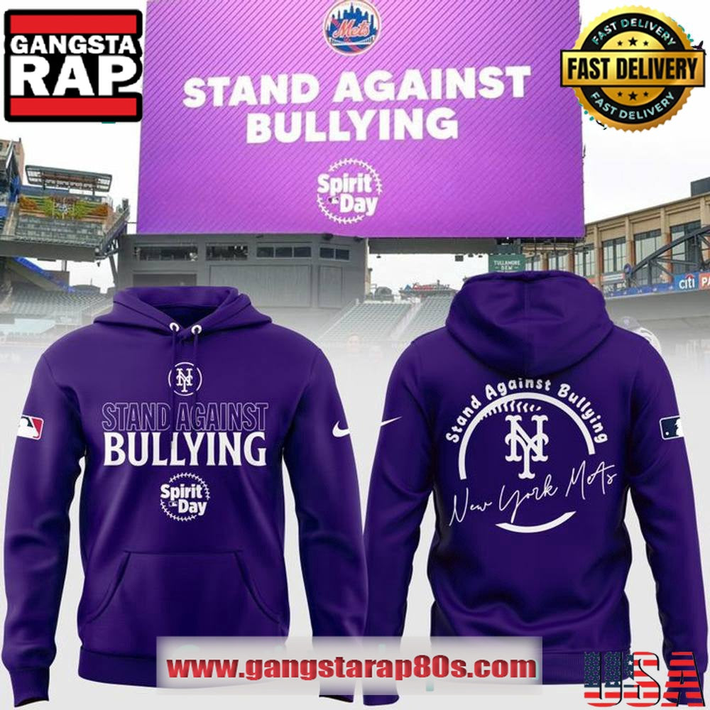 New York Mets Spirit Day 2025 Stand Against Bullying Hoodie Shirt