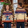 New York Mets Stitch With Candy Cane Ugly Christmas Sweater