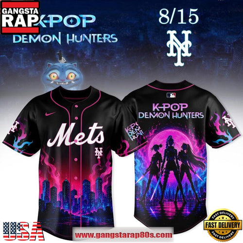 New York Mets x K-Pop Demon Hunters Night 2026 Limited Edition Baseball Jersey