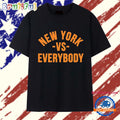 New York vs Everybody bold city slogan T Shirt