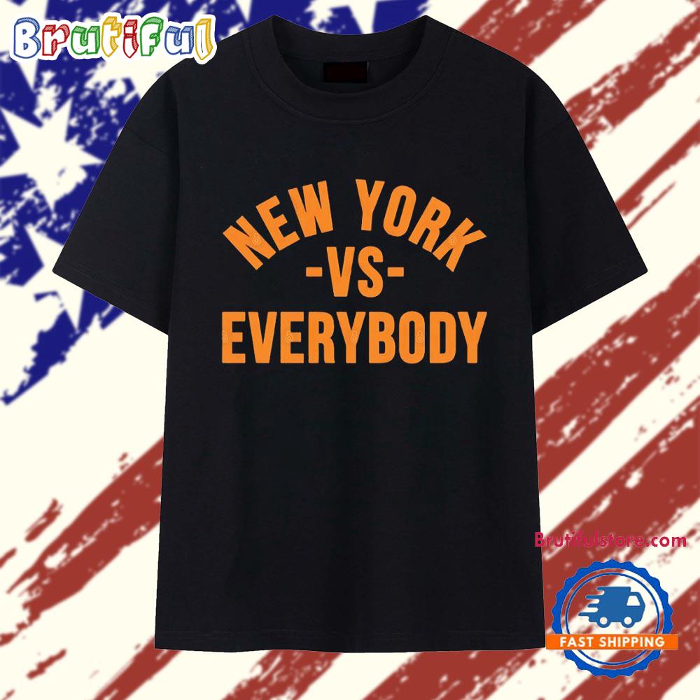 New York vs Everybody bold city slogan T Shirt