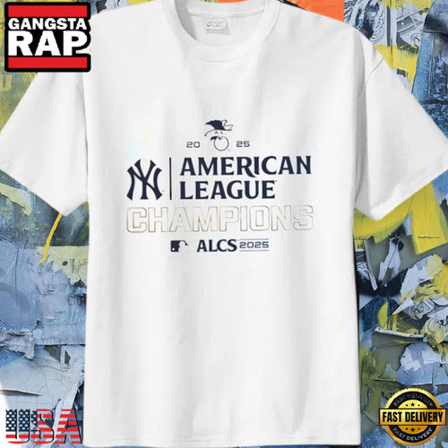 New York Yankees 2025 ALCS Champions White Unisex T Shirt