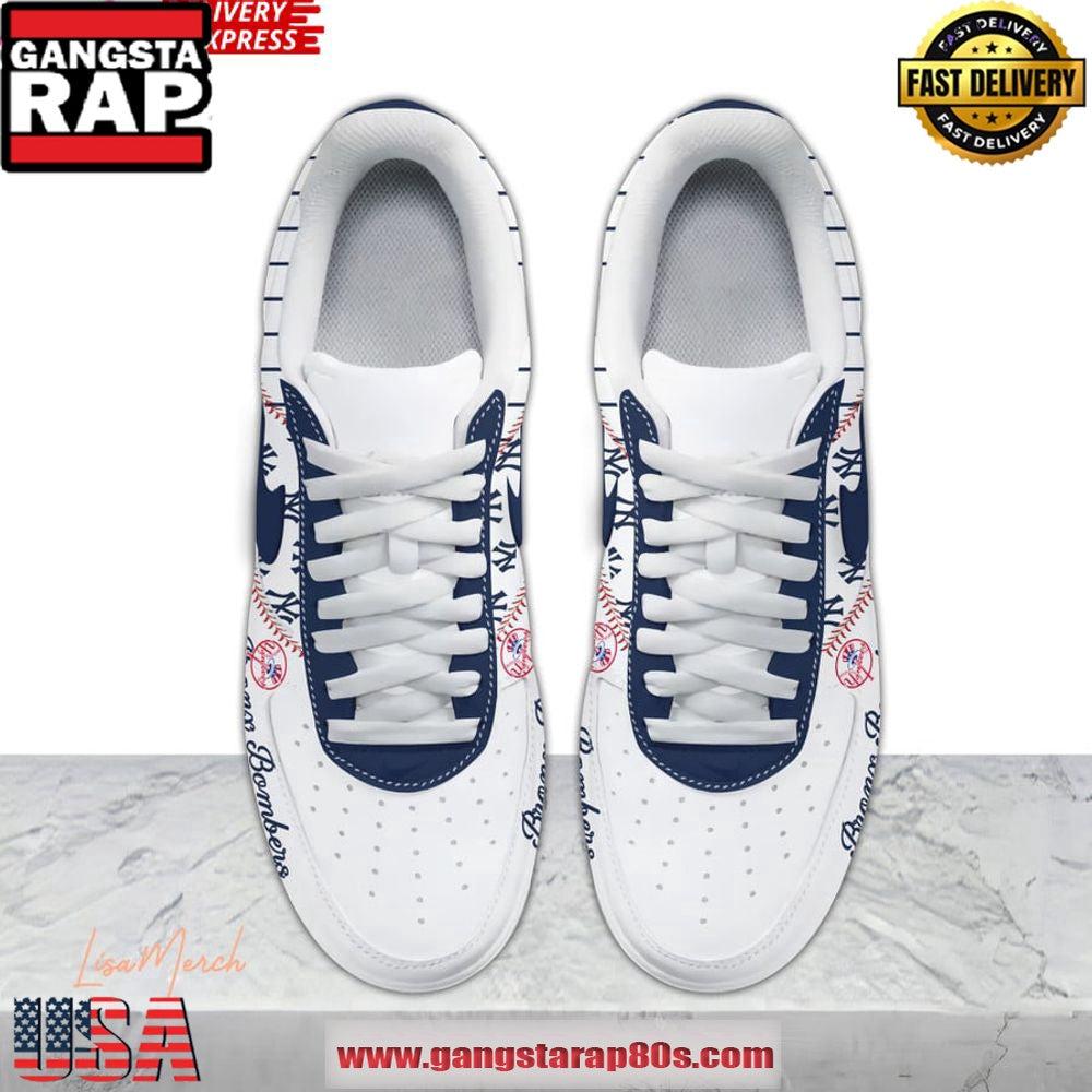 New York Yankees Bronx Bombers Air Force 1 Running Sneakers Shoes