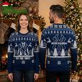 New York Yankees Bronx Bombers Reindeer And Christmas Trees Ugly Christmas Sweater