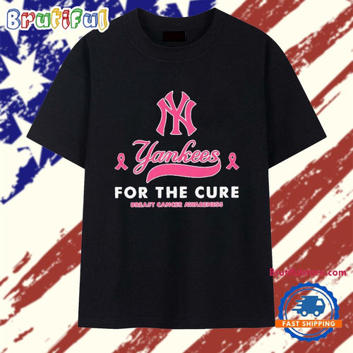 New York Yankees for the cure Breast Cancer T Shirt