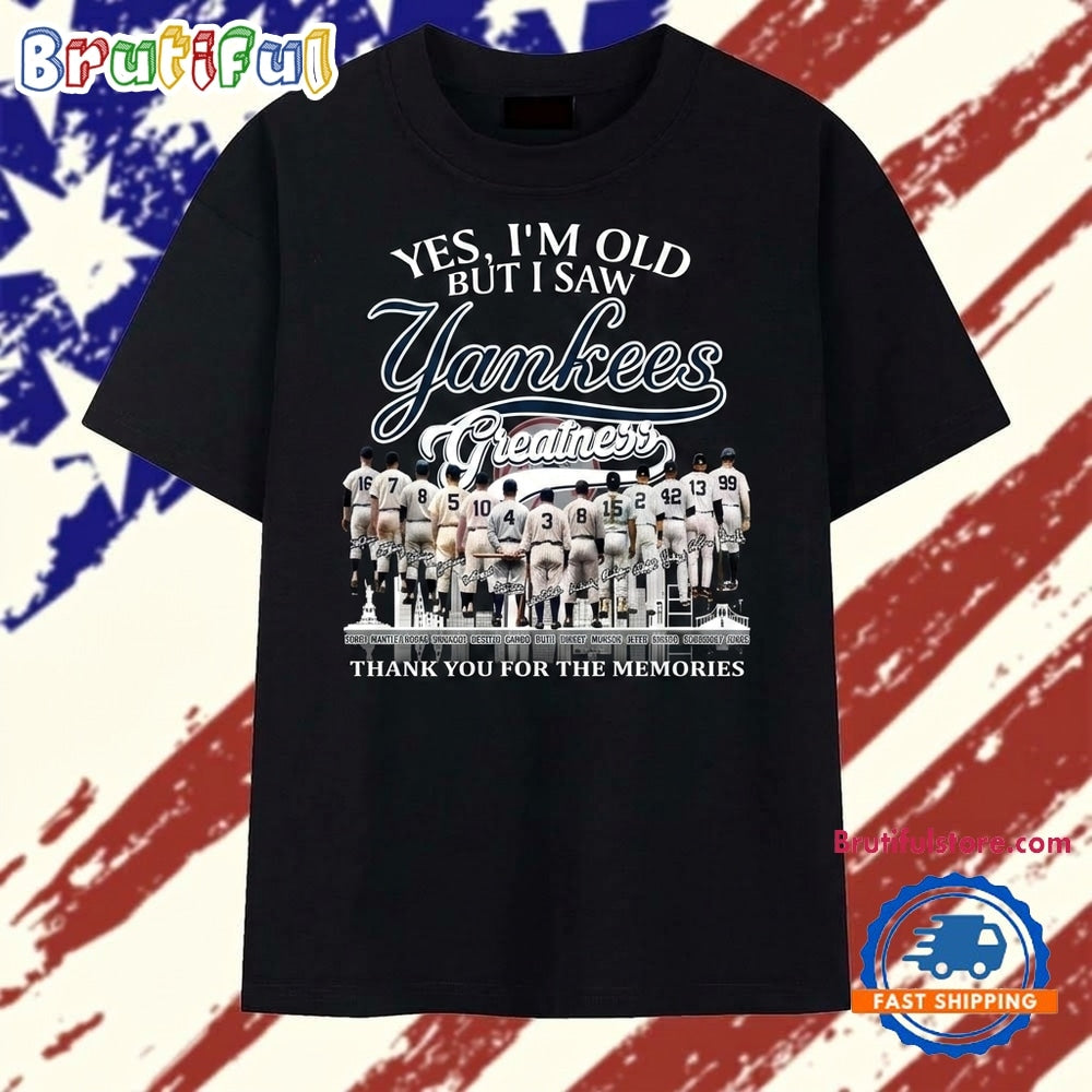New York Yankees Greatness Legends Baseball Graphic T Shirt