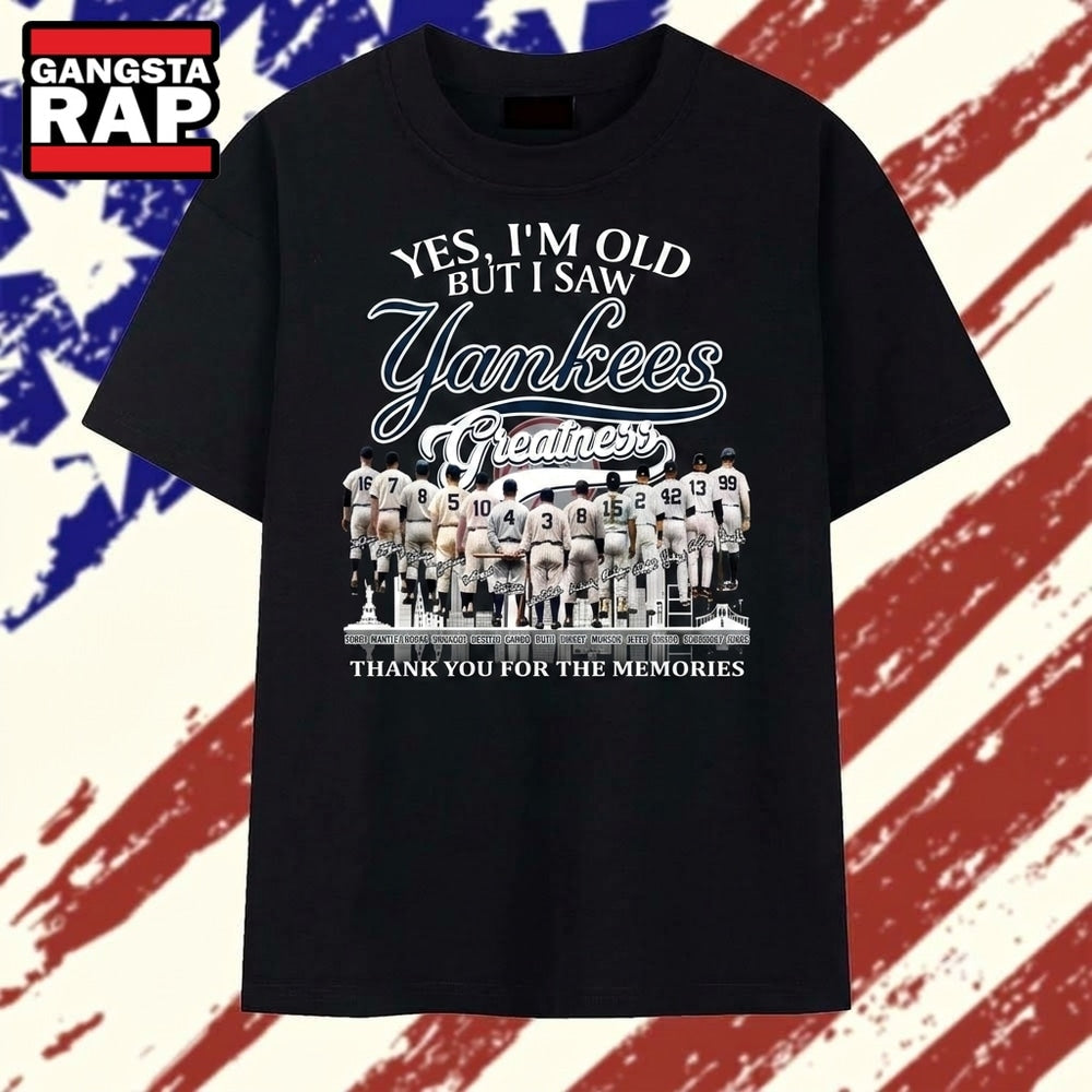 New York Yankees Greatness Legends Baseball Graphic T Shirt