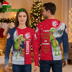 New York Yankees Grinch I Hate Morning People Red Ugly Christmas Sweater