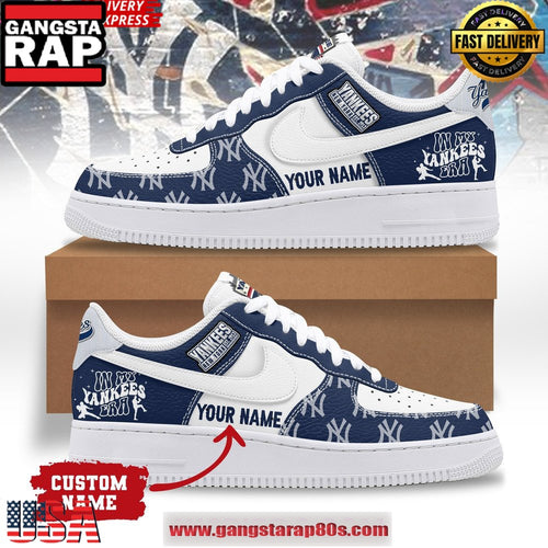 New York Yankees MLB x Nike Air Force 1 Running Sneakers Shoes