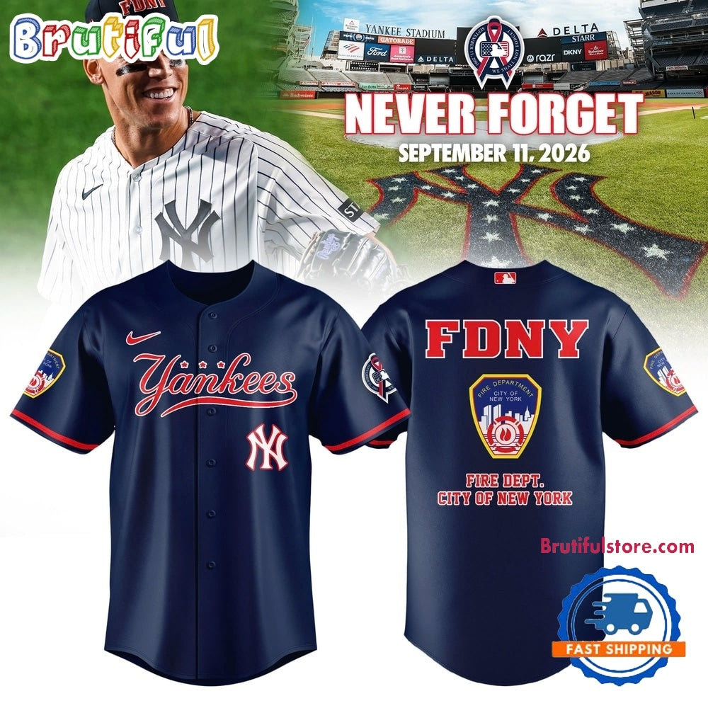 New York Yankees Never Forget FDNY 2026 Limited Edition Jersey Shirt