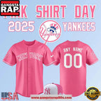 New York Yankees Pink Shirt Day 2025 Limited Edition Baseball Jersey Shirt
