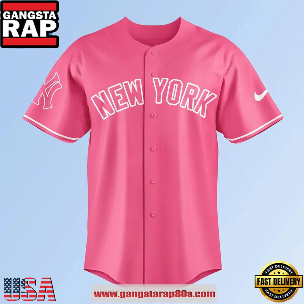 New York Yankees Pink Shirt Day 2025 Limited Edition Baseball Jersey Shirt