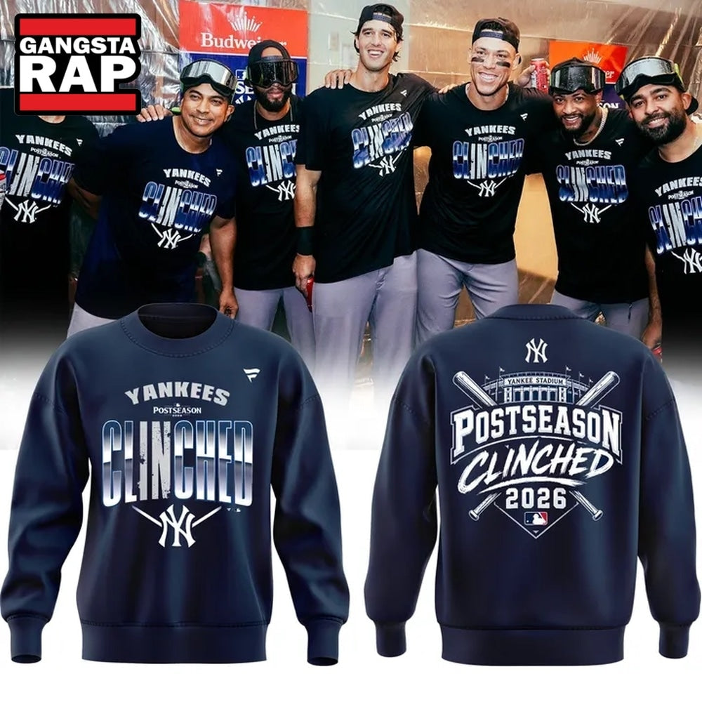 New York Yankees Postseason Clinched 2026 Exclusive Hoodie T-Shirt