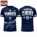 New York Yankees Postseason Clinched No Time Like October 2026 3D Shirt
