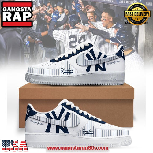 New York Yankees Signature Air Force 1 Running Sneakers Shoes
