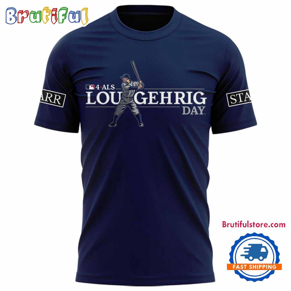 New York Yankees x 2025 Lou Gehrig Day 3D Shirt