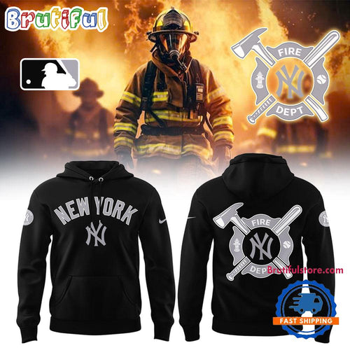 New York Yankees x Firefighter Appreciation Night Hoodie T-Shirt