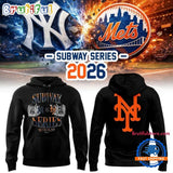 New York Yankees x Mets 2026 MLB Subway Series Hoodie T-Shirt