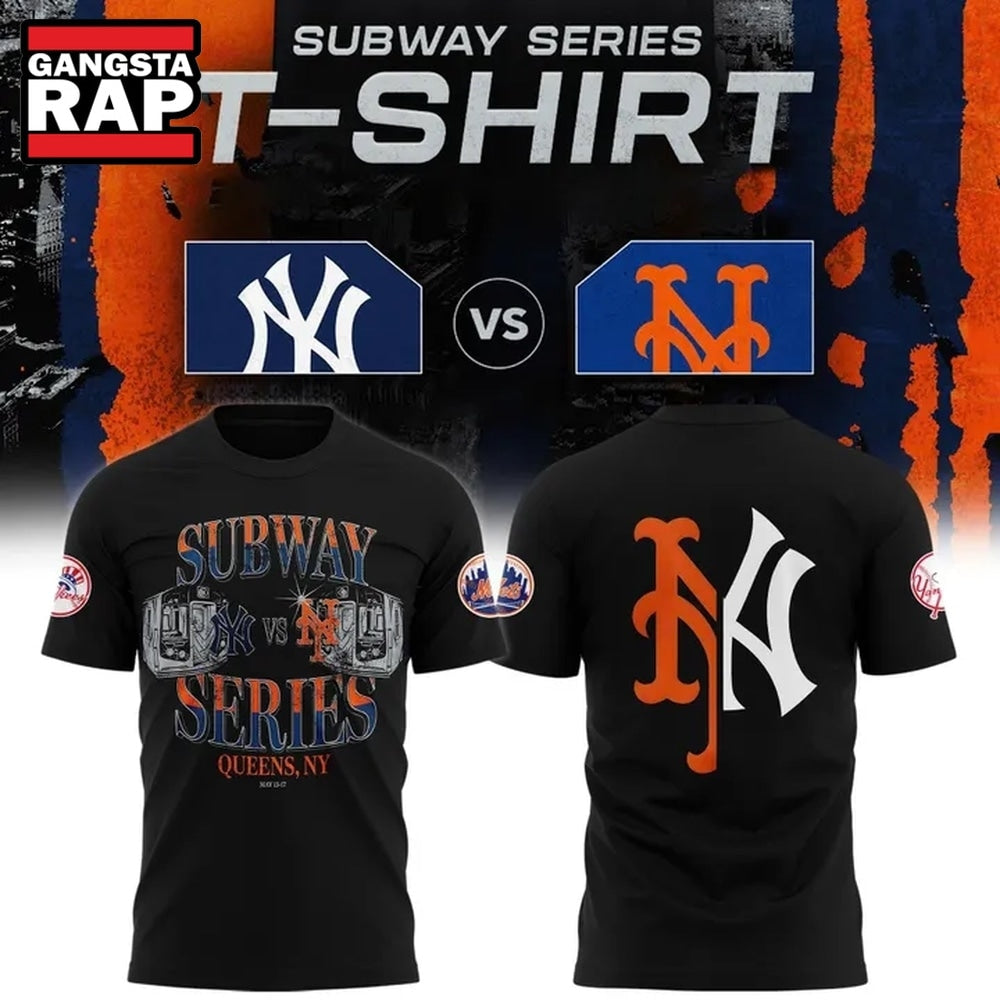 New York Yankees x Mets 2026 MLB Subway Series Hoodie T-Shirt