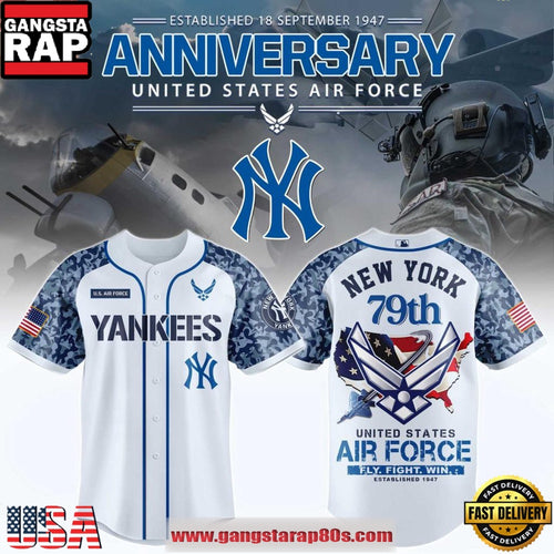 New York Yankees x US Air Force 79th Anniversary 2026 Special Baseball Jersey
