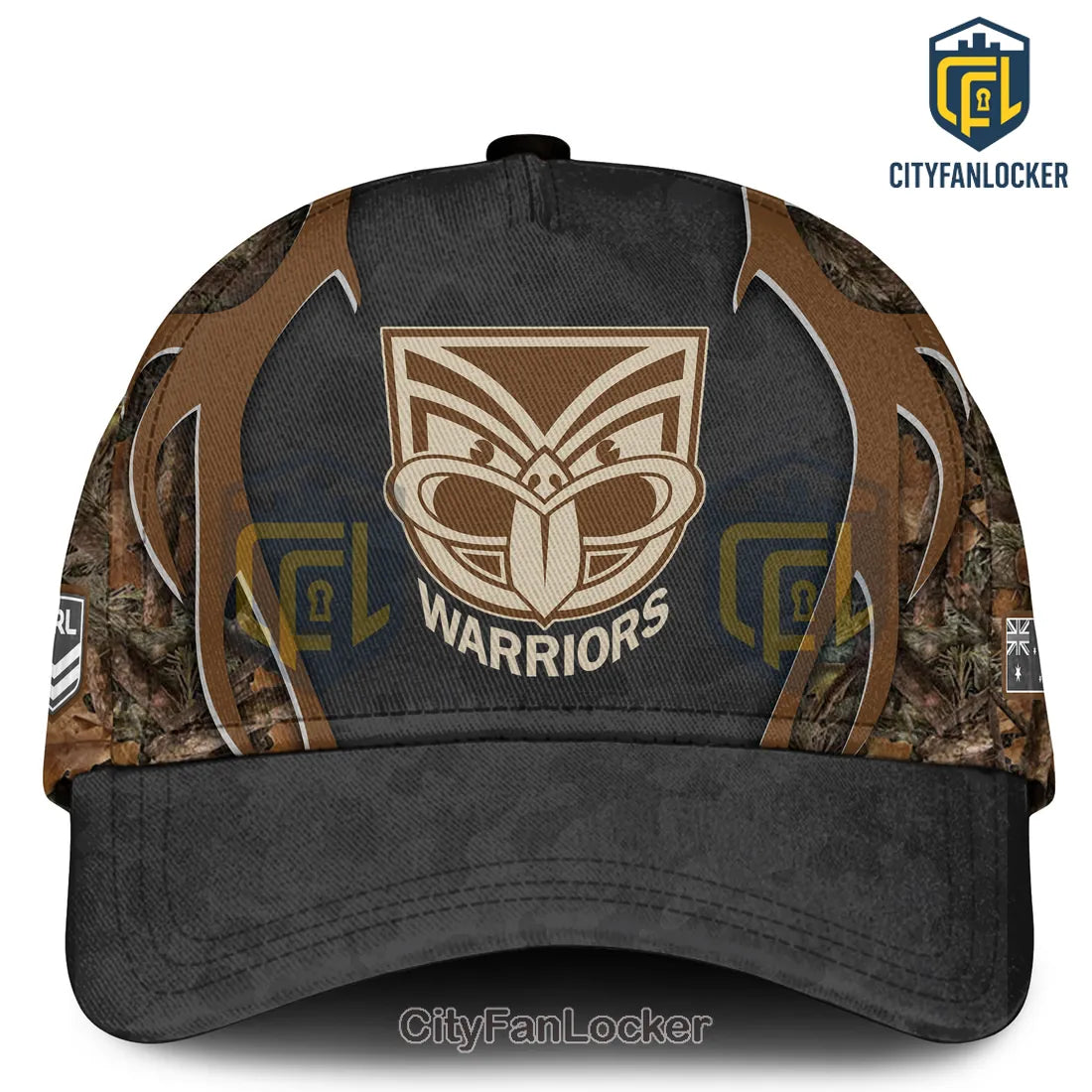 New Zealand Warriors NRL Hunting Season Camo Hoodie