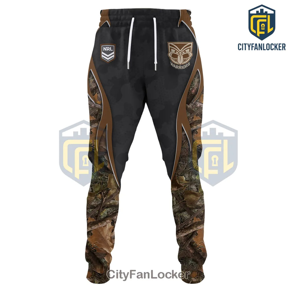 New Zealand Warriors NRL Hunting Season Camo Hoodie