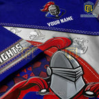 Newcastle Knights Custom Name Sports T-Shirt