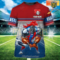 Newcastle Knights Mascot Red Blue T-Shirt