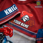 Newcastle Knights Mascot Red Blue T-Shirt