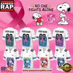 NFL All Team X Snoopy Breast Cancer Awareness 2025 Custom Football Jersey